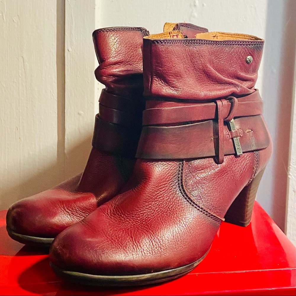 Red leather booties - Pikolinos -36